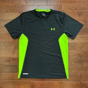 Under Armour Men's Athletic Black & Green Short Sleeve